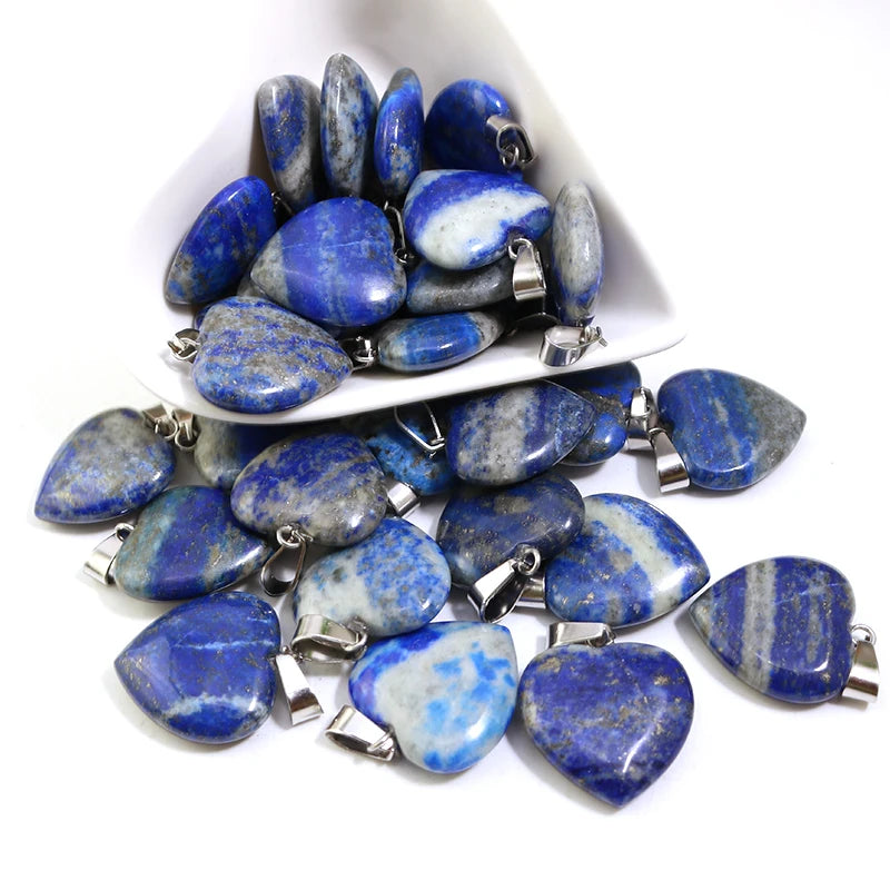 Blue Lapis Lazuli Hearts-ToShay.org
