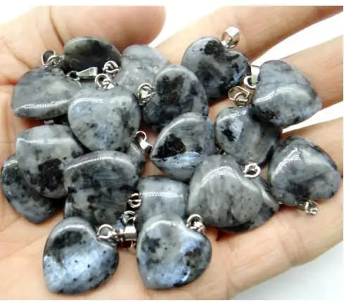 Mixed Crystal Heart Pendants-ToShay.org