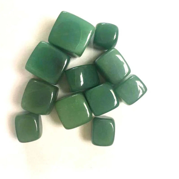 Green Jade Cube Stones-ToShay.org