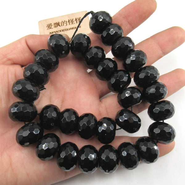 Black Onyx Faceted Beads-ToShay.org