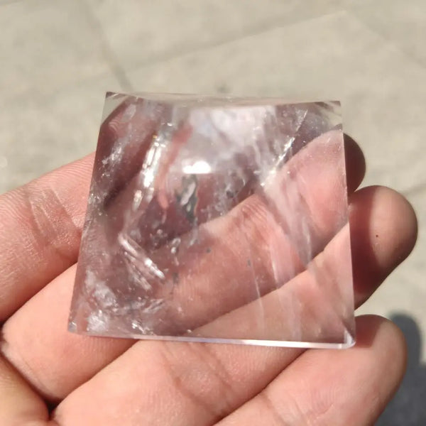 Clear Crystal Pyramid-ToShay.org