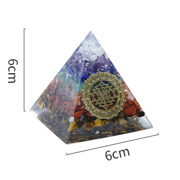 Energy Chakra Orgonite Pyramid-ToShay.org