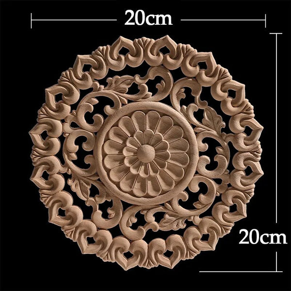 Wood Carved Flower Panel-ToShay.org