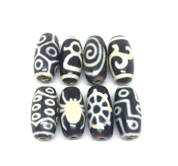 Tibetan Agate Eye Dzi Beads-ToShay.org