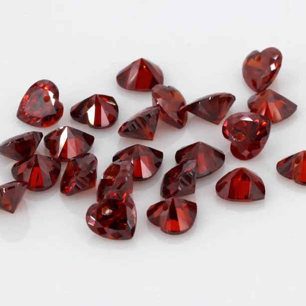 Red Garnet Hearts-ToShay.org