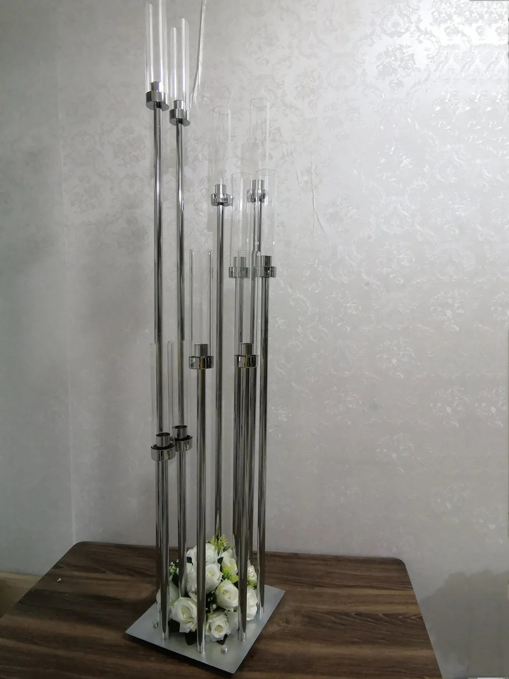 Gold Glass Candelabra-ToShay.org