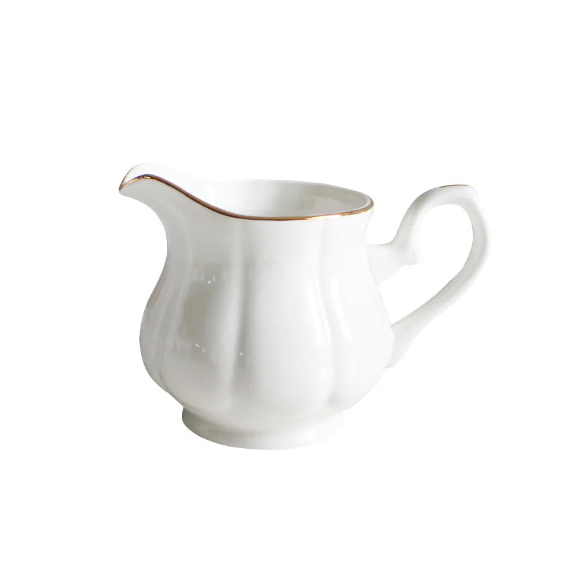 White Ceramic Sugar Creamer Set-ToShay.org