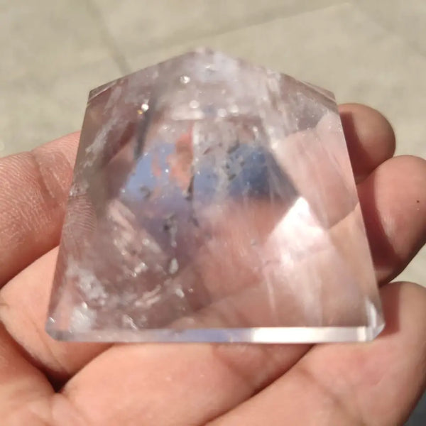 Clear Crystal Pyramid-ToShay.org