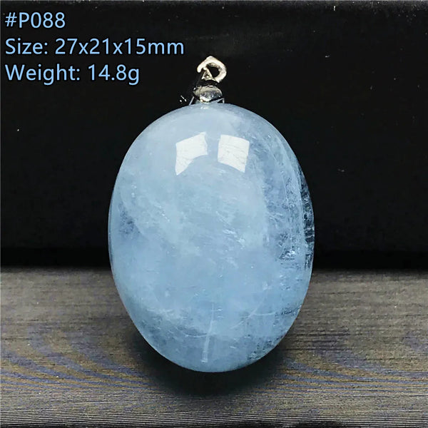 Blue Aquamarine Pendant-ToShay.org