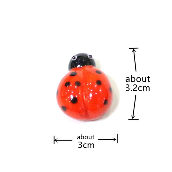 Glass Red Ladybug-ToShay.org