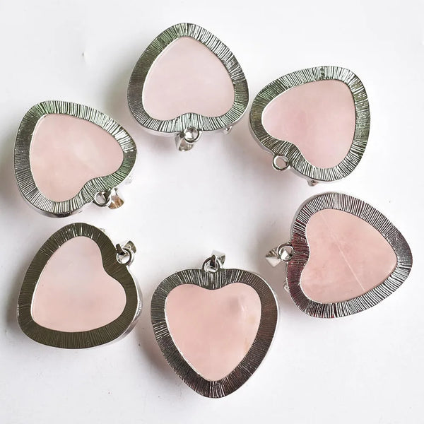Mixed Crystal Heart Pendants-ToShay.org