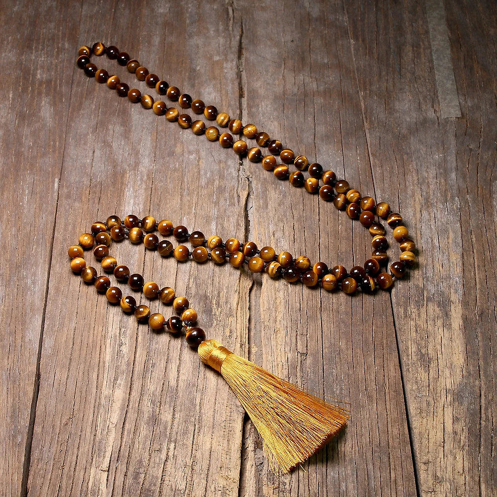 Yellow Tiger Eye Japamala-ToShay.org