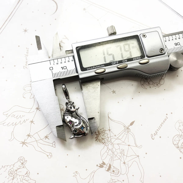 Silver Cat Charm-ToShay.org