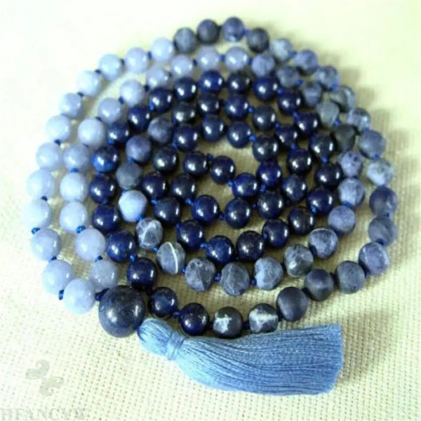 Blue Lapis Lazuli Bead Mala-ToShay.org