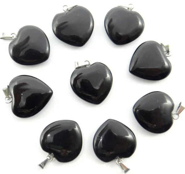 Mixed Crystal Heart Pendants-ToShay.org