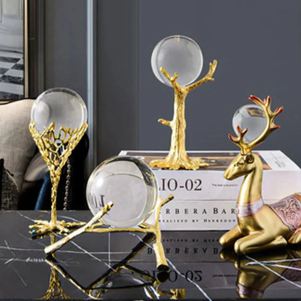 Gold Crystal Ball Stand-ToShay.org
