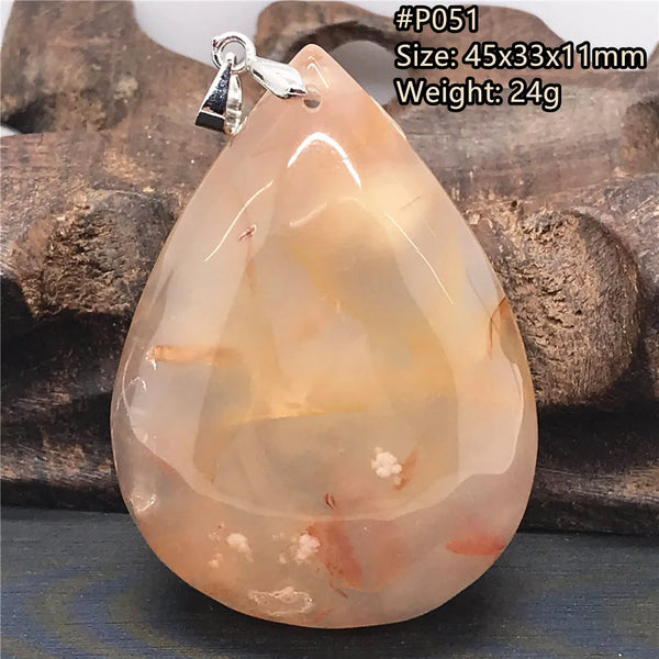 Pink Cherry Agate Pendant-ToShay.org