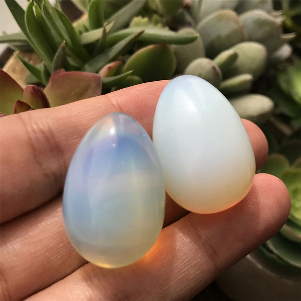White Opalite Eggs-ToShay.org
