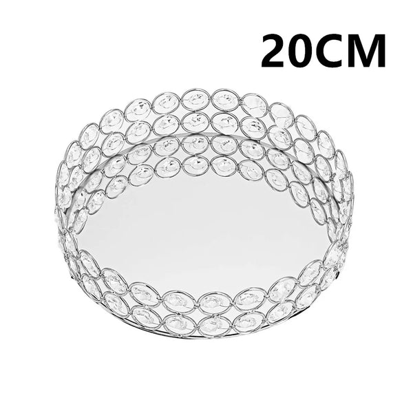 Crystal Bead Mirror Tray-ToShay.org