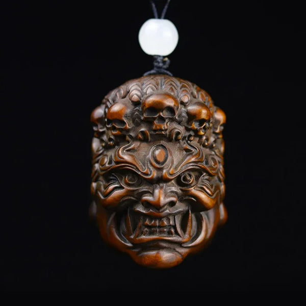Wood Buddha Carved Pendant-ToShay.org