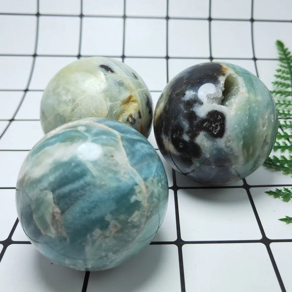 Blue Amazonite Jasper Ball-ToShay.org