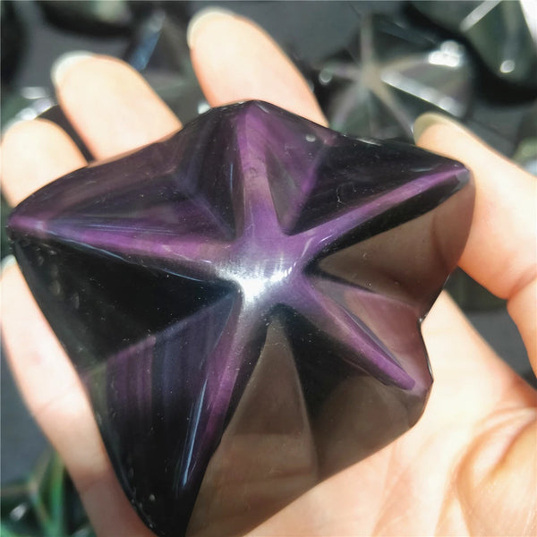 Rainbow Obsidian Pentacle-ToShay.org