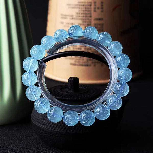 Blue Aquamarine Bracelet-ToShay.org