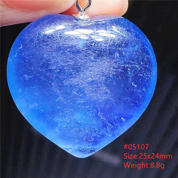 Blue Aquamarine Crystal Pendant-ToShay.org