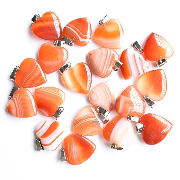 Mixed Stripe Onyx Hearts-ToShay.org