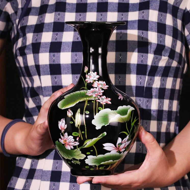Jingdezhen Lotus Vase-ToShay.org