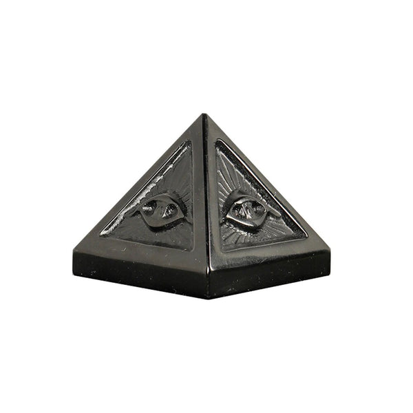 Black Obsidian Horus Eye Pyramid-ToShay.org