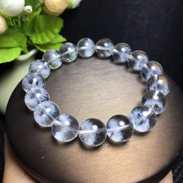 Clear Snow Quartz Bracelet-ToShay.org