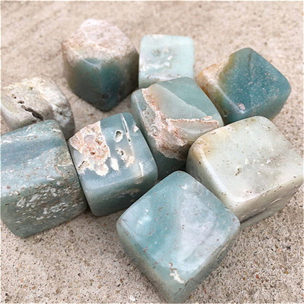 Blue Calcite Cubes-ToShay.org