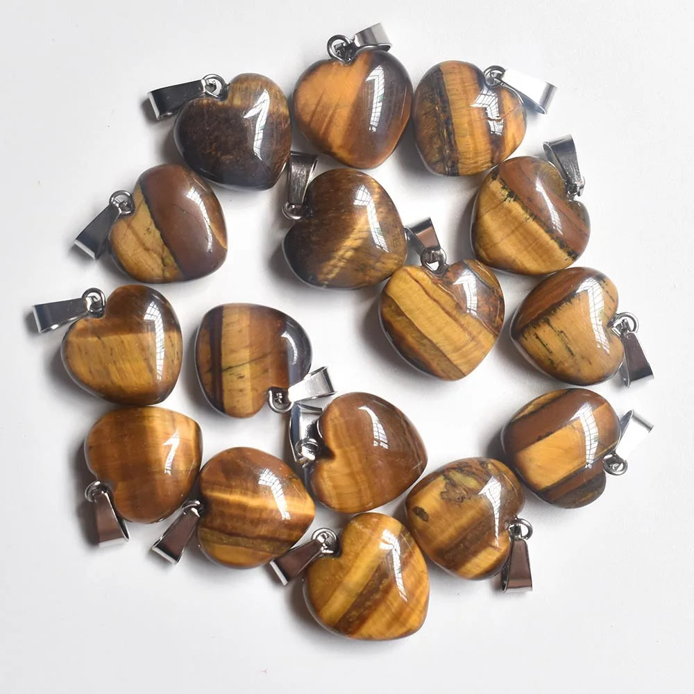 Yellow Tiger Eye Heart-ToShay.org