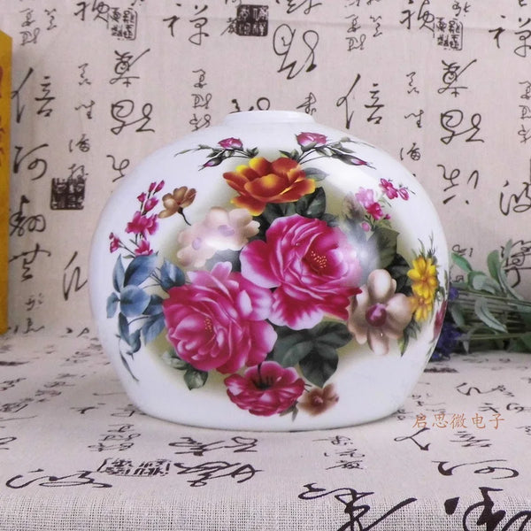 Flower Glaze Ceramic Lampshades-ToShay.org