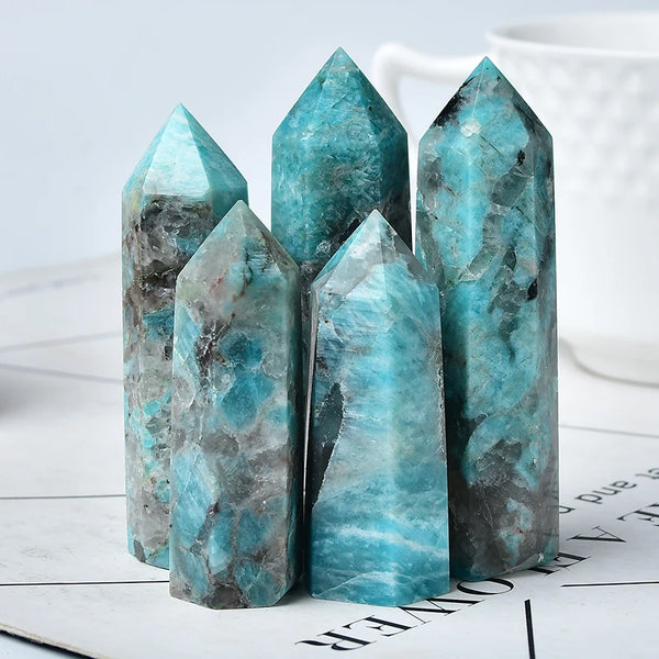 Blue Amazonite Quartz Point-ToShay.org