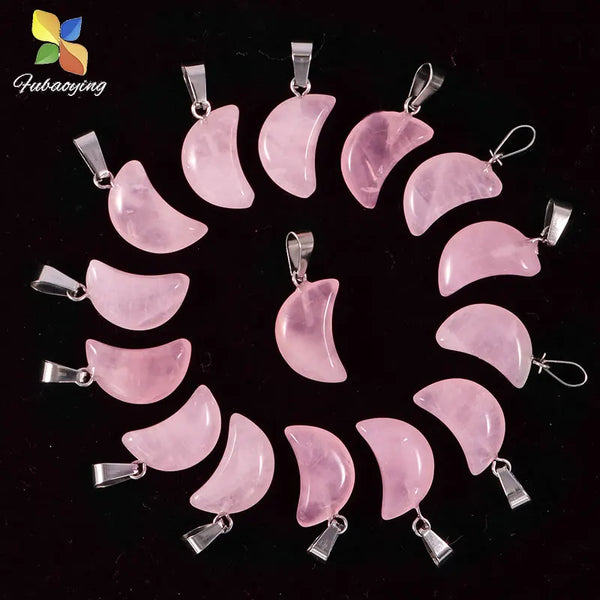Pink Rose Quartz Pendants-ToShay.org