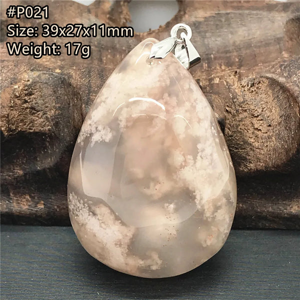 Pink Cherry Agate Pendant-ToShay.org