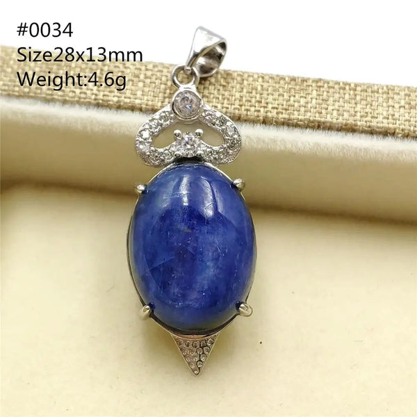 Blue Kyanite Cat Eye Pendant-ToShay.org