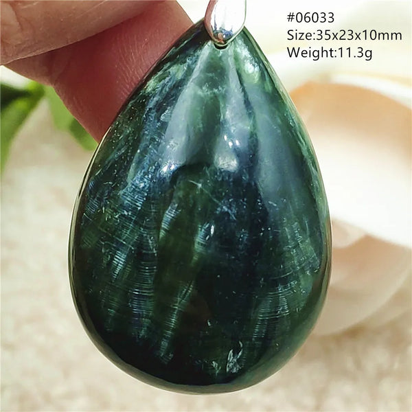 Green Seraphinite Pendant-ToShay.org