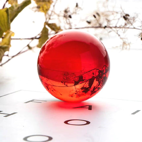 Red Clear Crystal Ball-ToShay.org