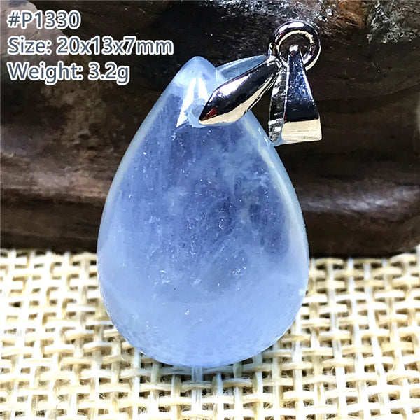 Blue Aquamarine Pendant-ToShay.org