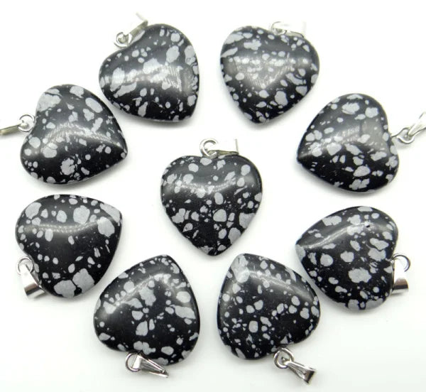 Mixed Crystal Heart Pendants-ToShay.org