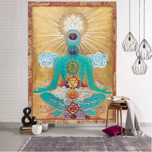 Buddha Mandala Tapestry-ToShay.org