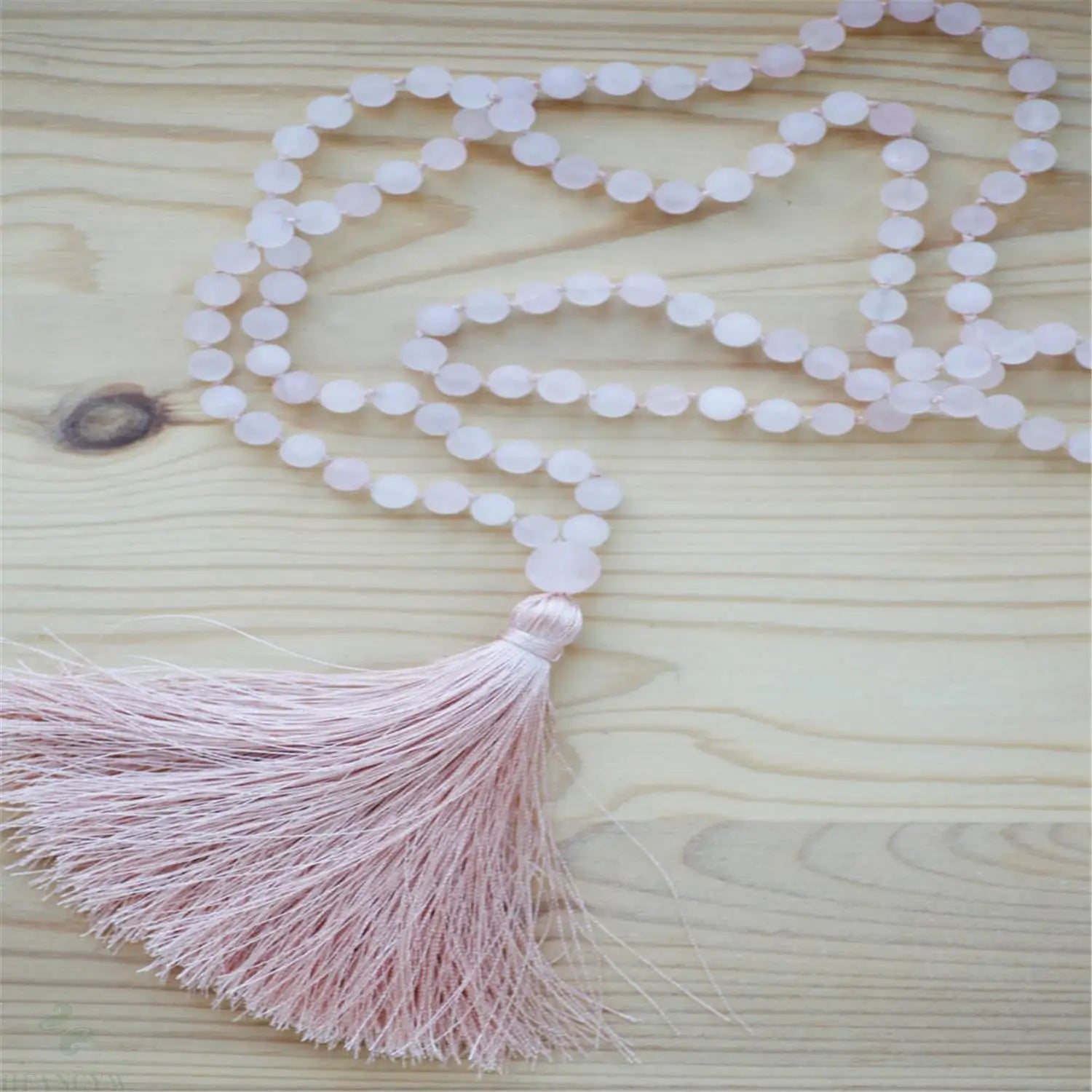 Pink Rose Quartz Mala-ToShay.org