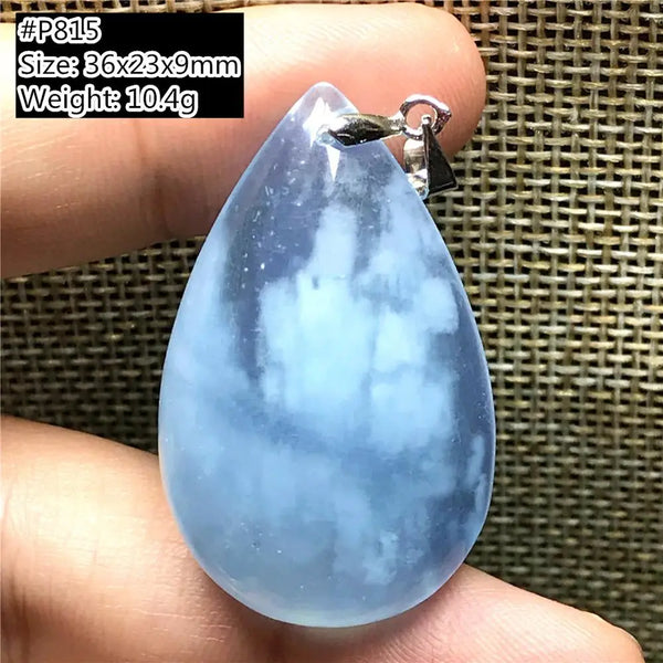 Blue Aquamarine Pendant-ToShay.org