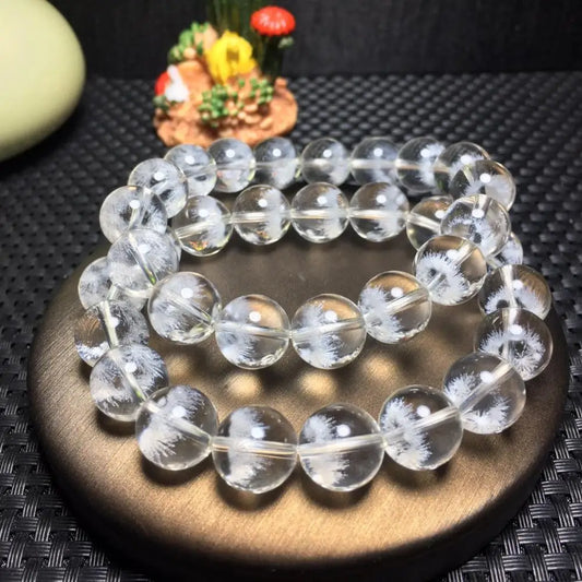 Clear Snow Quartz Bracelet-ToShay.org