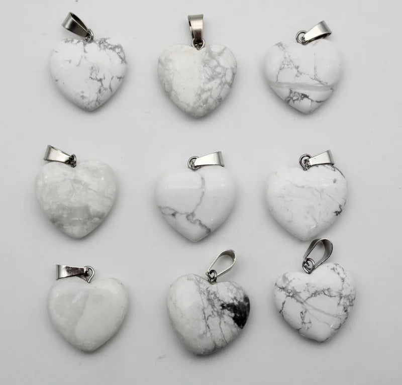 Mixed Crystal Heart Pendants-ToShay.org