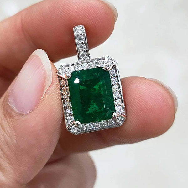 Green Emerald Pendant-ToShay.org