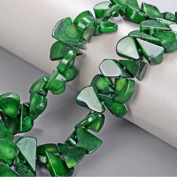 Green Coral Necklace-ToShay.org